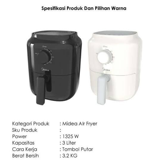 Air Fryer Midea Mftn-30A / Midea Air Fryer Mftn30A