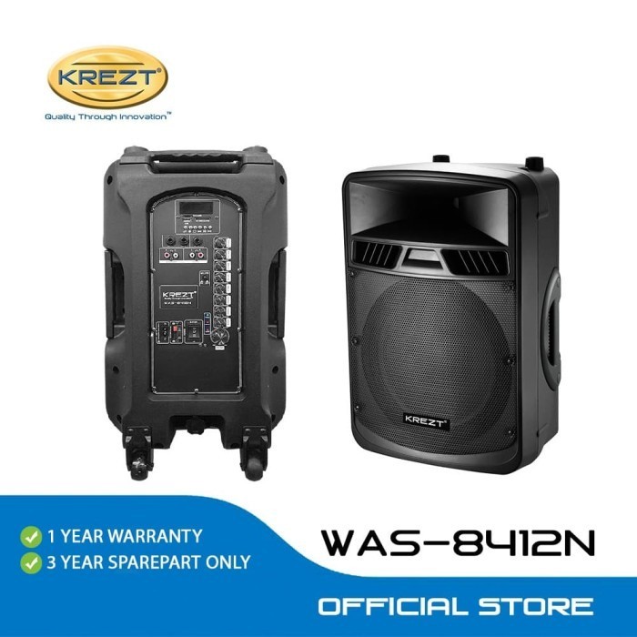 Portable Wireless Pa Amplifier Krezt Was-8412N Portable Speaker