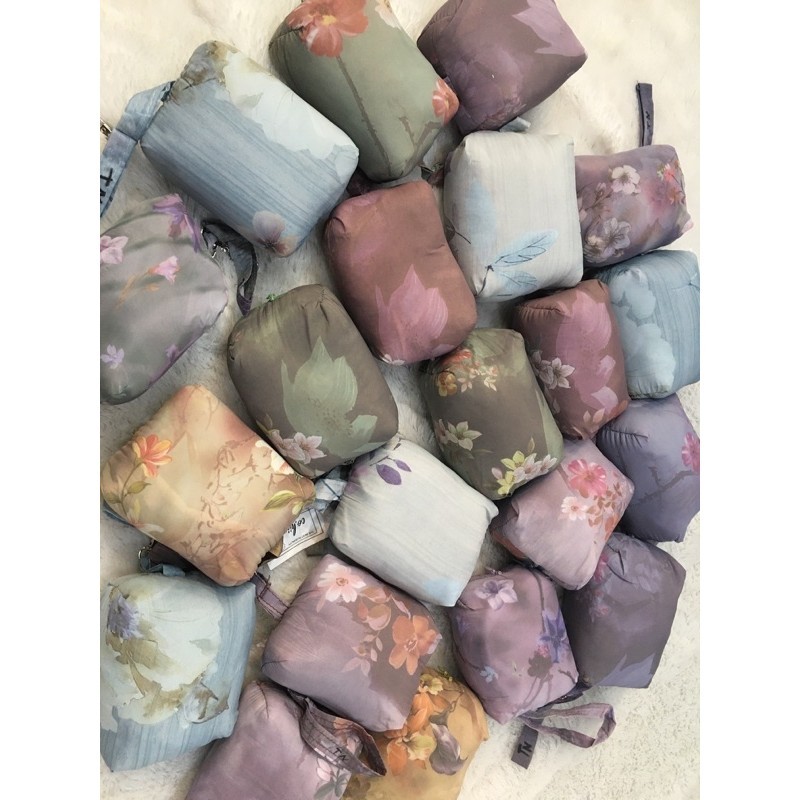 Mukena Motif Traveling Mini Pouch Parasut Korea Mukenah Dewasa Premium