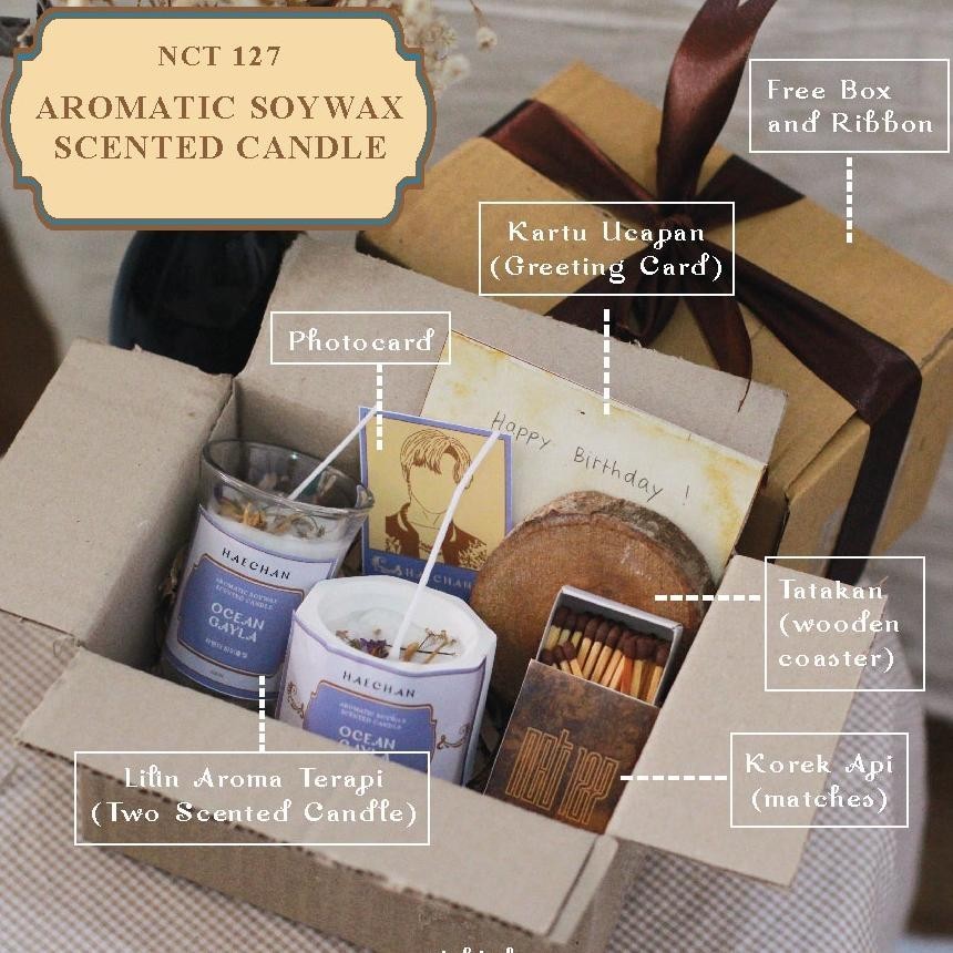 SIAP KIRIM !!! HAMPERS NCT 127 SCENTED CANDLE | AROMA THERAPY | LILIN AROMA TERAPI | GIFTBOX KPOP | 