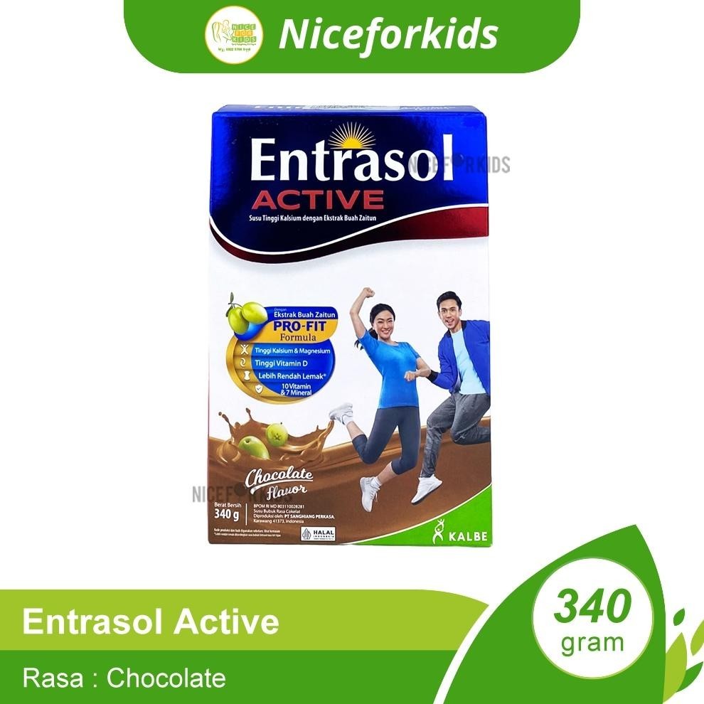 

tomonimart Entrasol Active Ukuran 340gr Susu Tinggi Kalsium Susu Pertumbuhan Usia Remaja ||