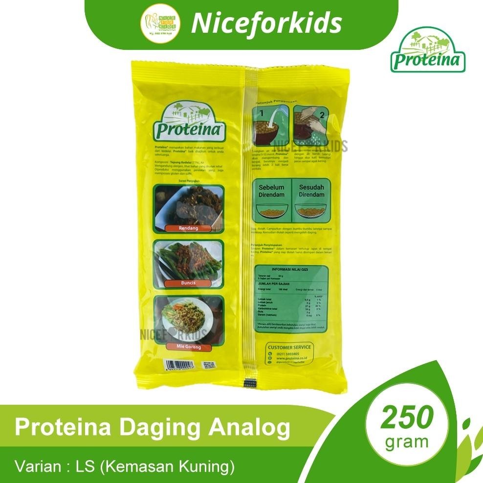 

tomonimart Proteina Kuning Daging Analog 250gr / Protein Nabati / Daging Nabati ||