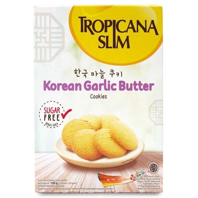 

Tropicana Slim Korean Garlic Butter Cookies 100 Gram Berkualitas