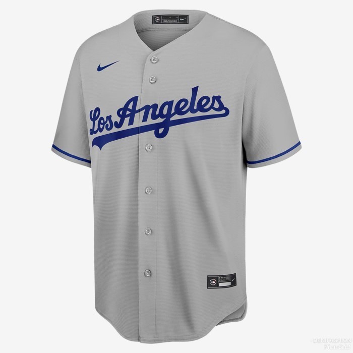 Jersey Baseball Los Angeles Dodgers Baju Bisbol