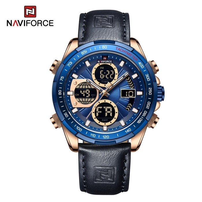 Naviforce Nf-9197Ml Original Jam Tangan Pria Analog Digital Garansi