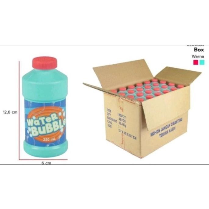 KGP 27 mainan refill buble gun kemasan botol 250ML / sabun gelembung