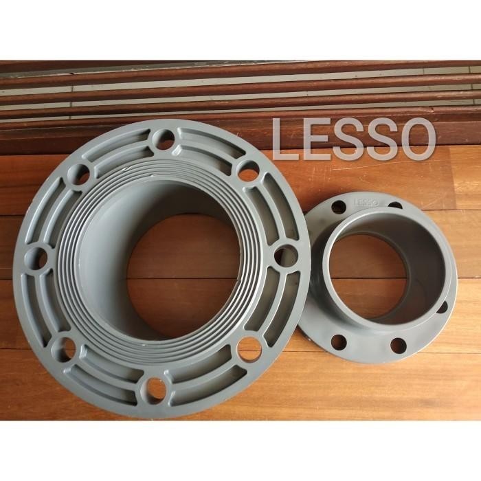 Flange Pvc 4" Inch Aw Lesso Fitting Pipa Pvc Stub Flange Pvc 4" Inch