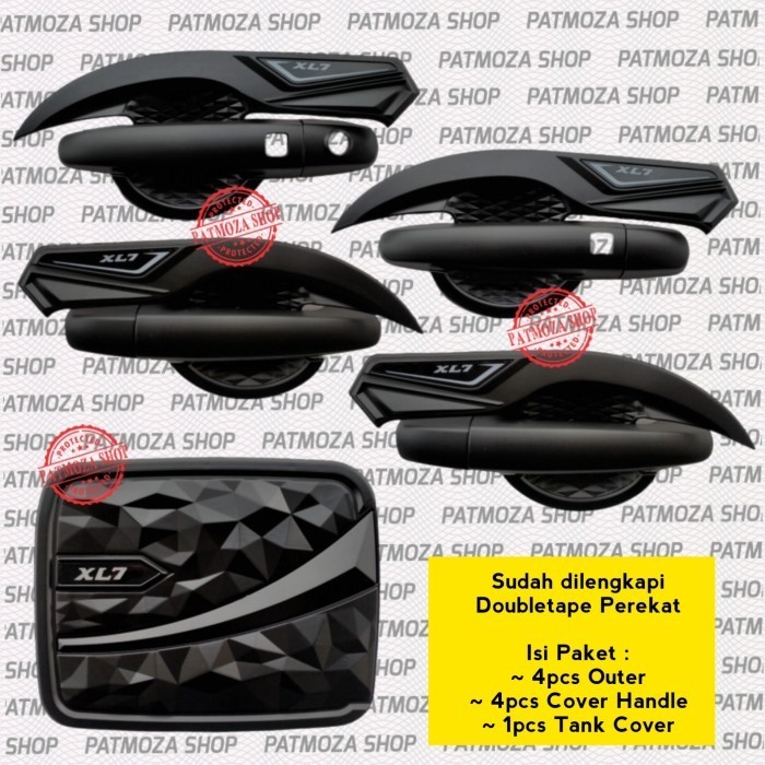 SET AKSESORIS EKSTERIOR MOBIL XL7 XL 7 XL-7 SLIM FIT SERIES BLACK DOFF