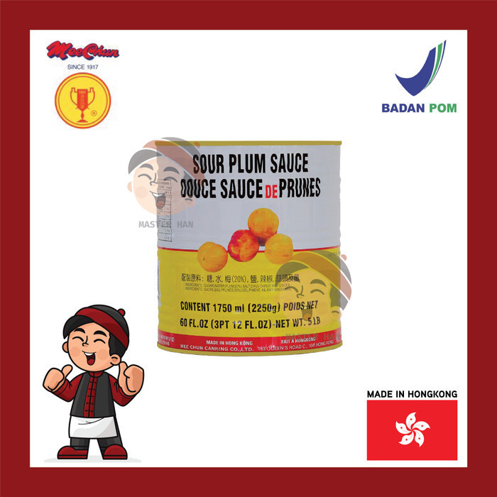 

Mee Chun Sour Plum Sauce 2000g Can/Kaleng