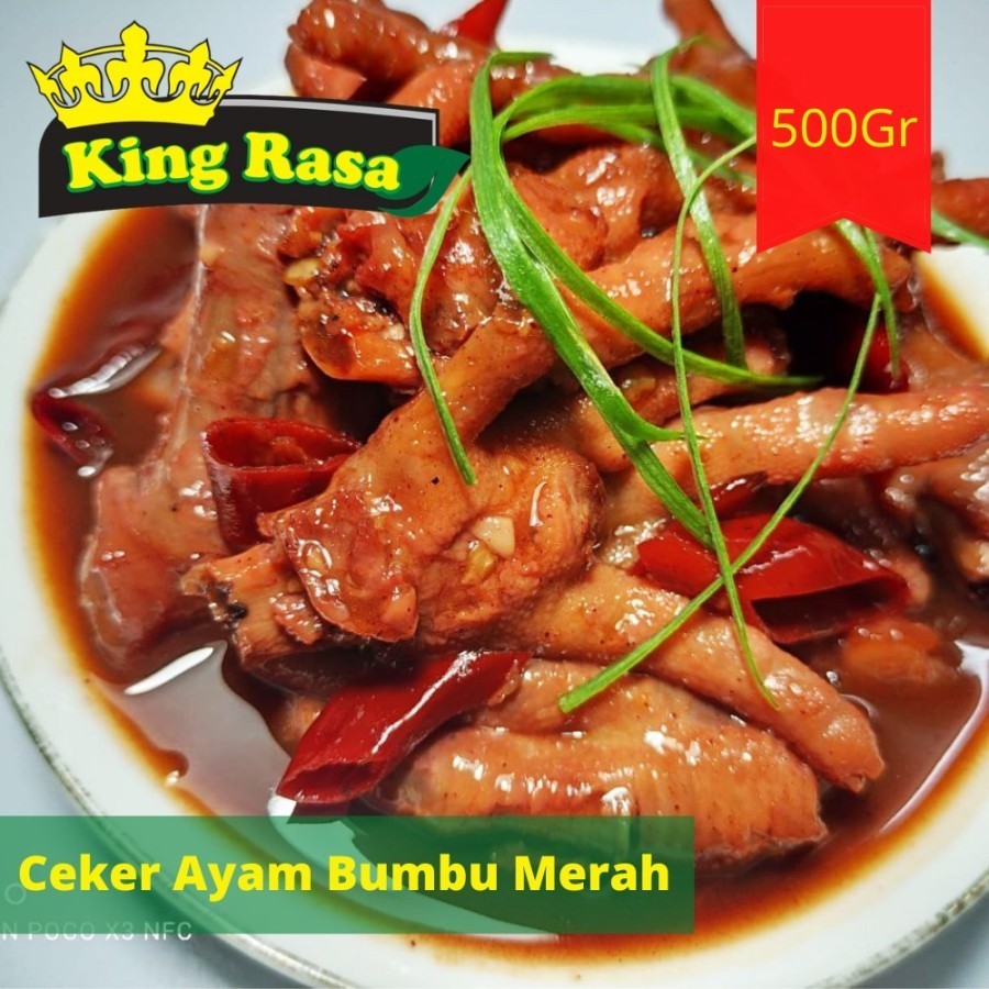

Ceker Ayam Bumbu Merah Khas King Rasa Frozen 500 Gram Siap Saji -Gratisongkir