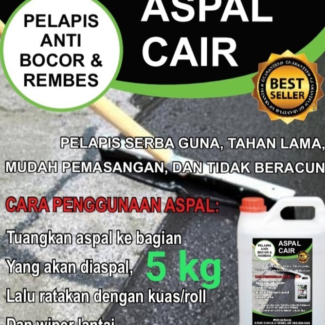 ASPAL CAIR EMULSI 5KG PELAPIS ANTI BOCOR