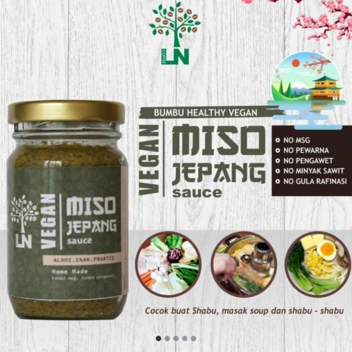 

Premium Vegan Miso Jepang / Bumbu Vegan Praktis 125 Gr