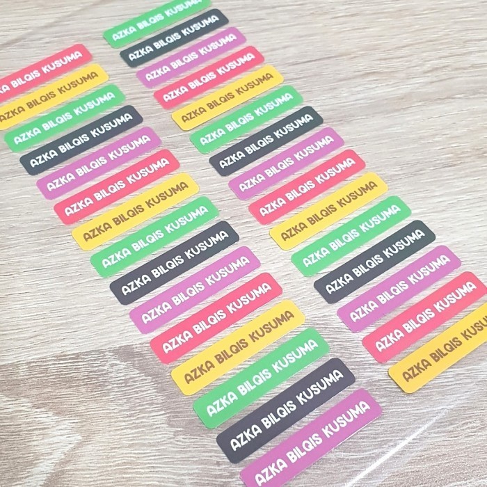 

Label Sticker Nama Anak Custom Waterproof