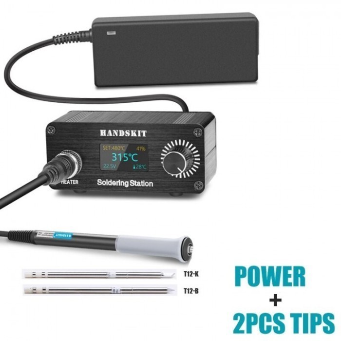 HANDSKIT T12 SOLDER STATION LED DISPLAY - ALAT SOLDER LISTRIK DIGITAL