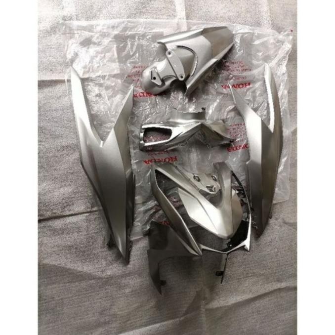 Masih Ada Paketan Fulset Body Halus Beat New Led Deluxe Street 2020 2021 Silver Modifikasi Motor