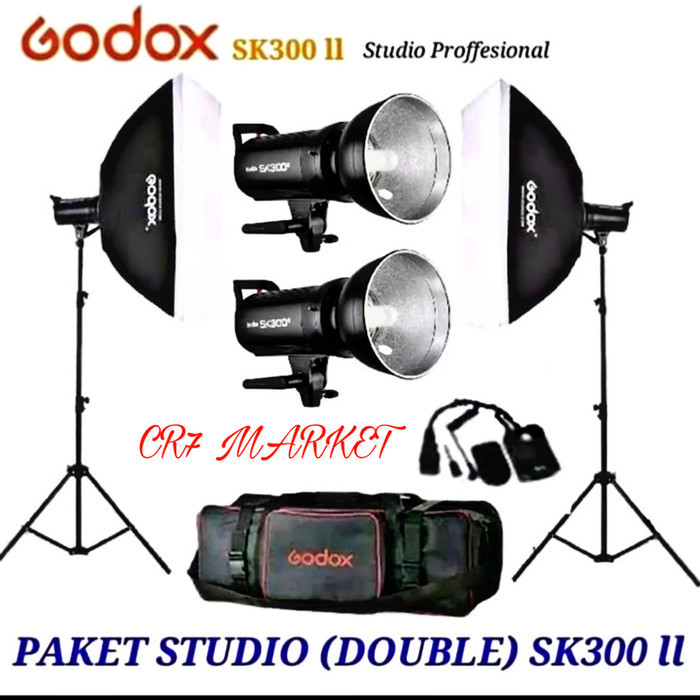 Lampu Godox Sk300II/Godox SK 300II/Paket Godox SK300II