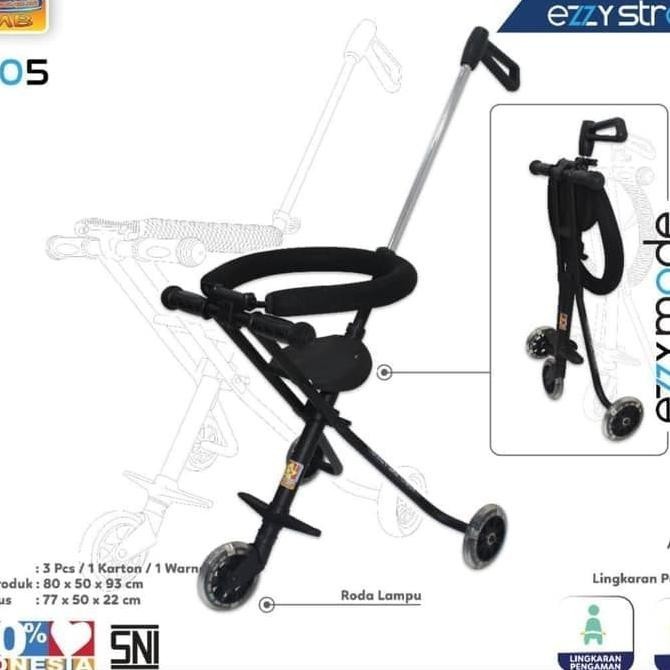 Ezzy Baby Stroller Roda 3 Portable Kursi Dorong Bayi Lipat Kereta Anak
