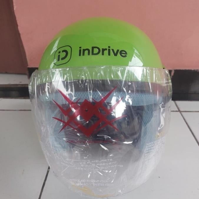 New helm inDriver hijau helm driver ojol hijau terbaru termurah