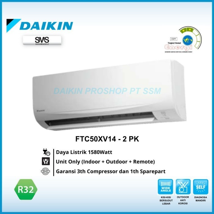 Ac Daikin Standard Thailand 2 Pk Type Ftc50Nv14