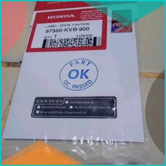 

sticker stiker logo penting tulisan thailand label drive caution ori 1