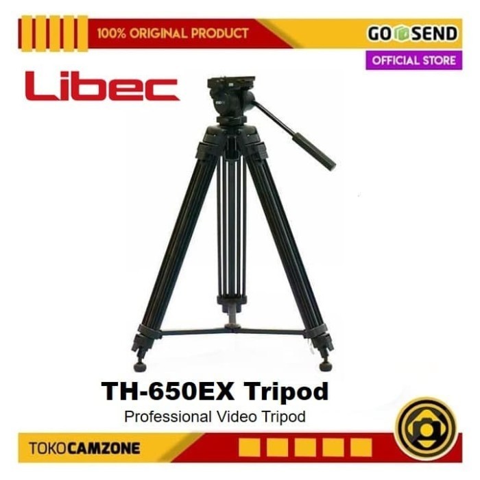 Libec Th-650Ex 650Ex Professional Video Tripod