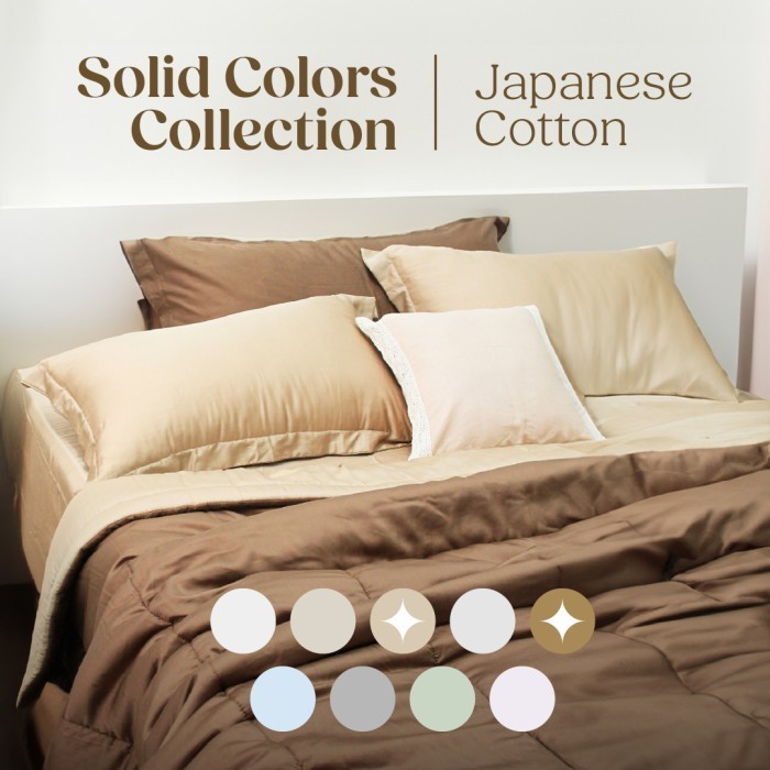 Sprei Katun Jepang Polos 120X200 160X200 180X200 200X200