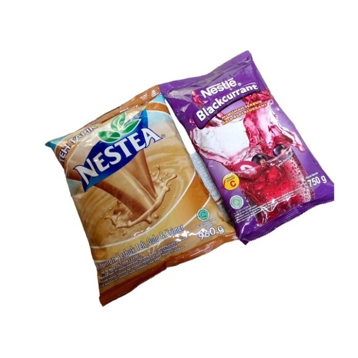 PAKET 1 NESTEA TEA TEH TARIK 960GR + 1 NESTLE BLACKCURRANT 750GR