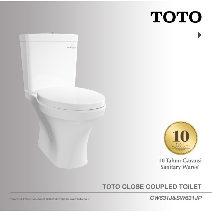 Toto Closet Cw631J/Sw631Jp Closet Duduk - Kloset - Kloset Duduk
