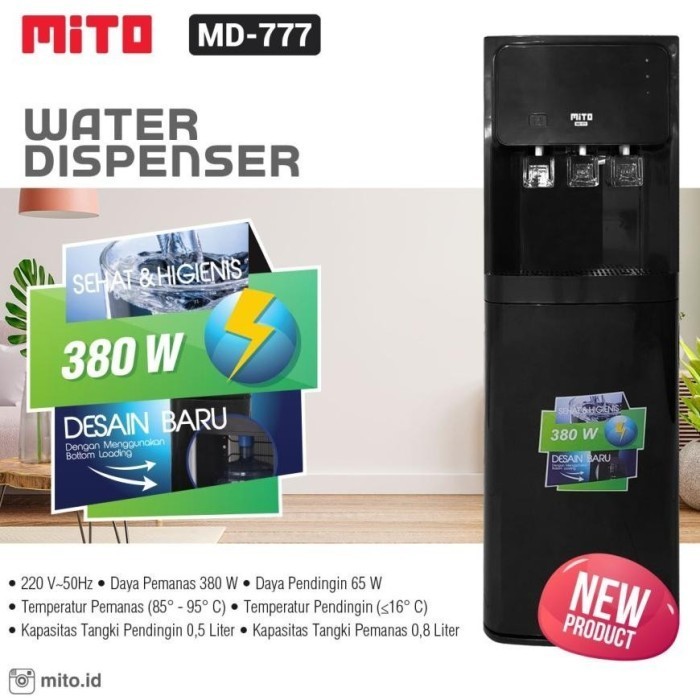 Mito Md777 Water Dispenser Galon Bawah