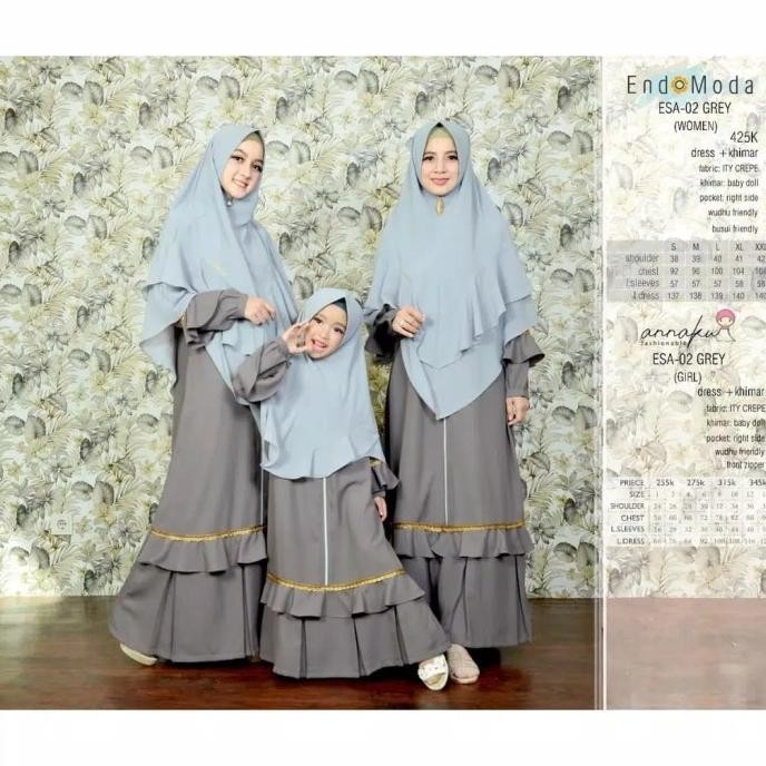 Gamis Couple Endomoda Esa-02 Stok Terbatas