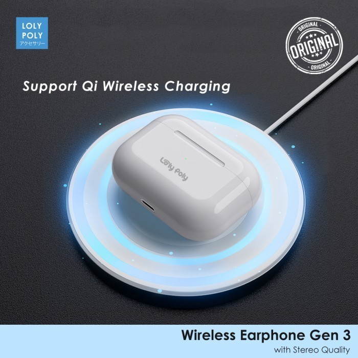 Lolypoly Earphone Wireless Gen 3 With Bass Quality