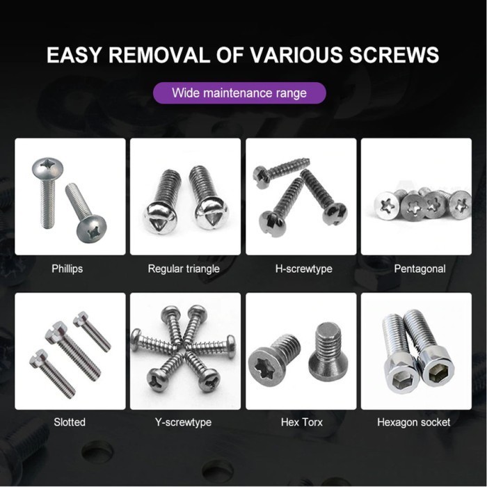 Ezren Ez-0813 135 In 1 Obeng Set Hp Lengkap Torx Screwdriver Magnet