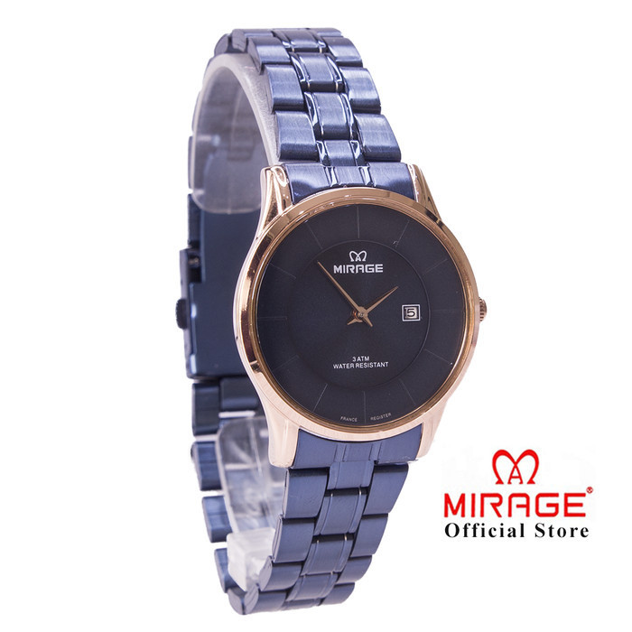 Best Seller Jam Mirage Original Wanita 8670L Biru Navy Rosegold