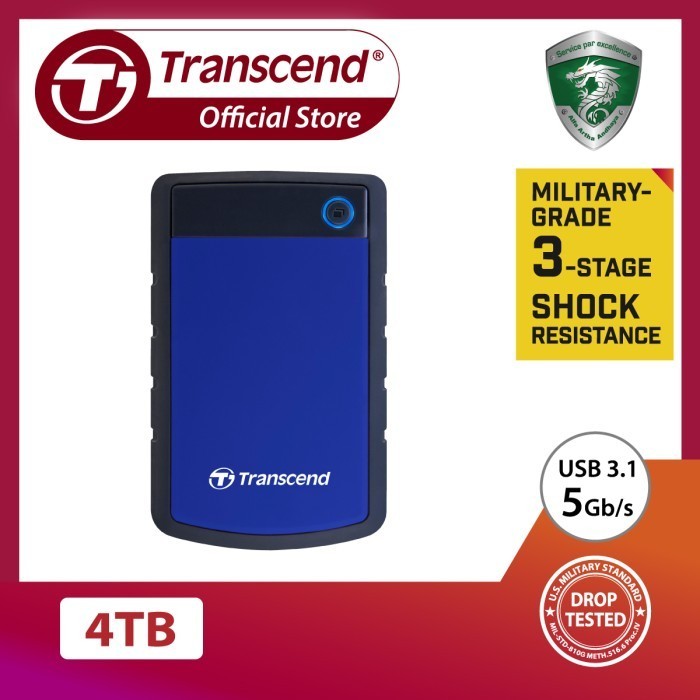 Transcend External Hdd Storejet 25H3 [4Tb]