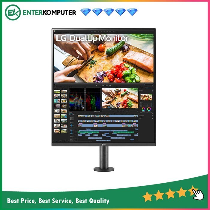 Monitor Dualup Lg 27.6" 28Mq780-B Sdqhd Nano Ips With Ergo Stand