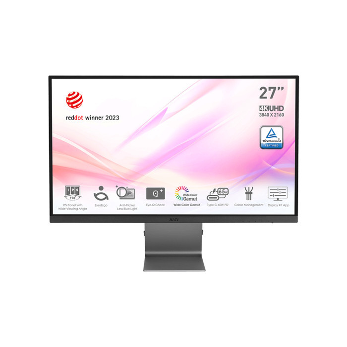 Monitor Led Msi Md271Ul 27" Ips 4K Hdmi Dp Usb-C 65W Sleek And Slim