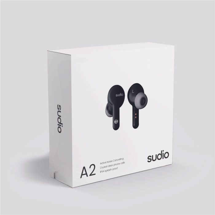 Sudio A2 Black Tws - In-Ear Active Noise Cancelling