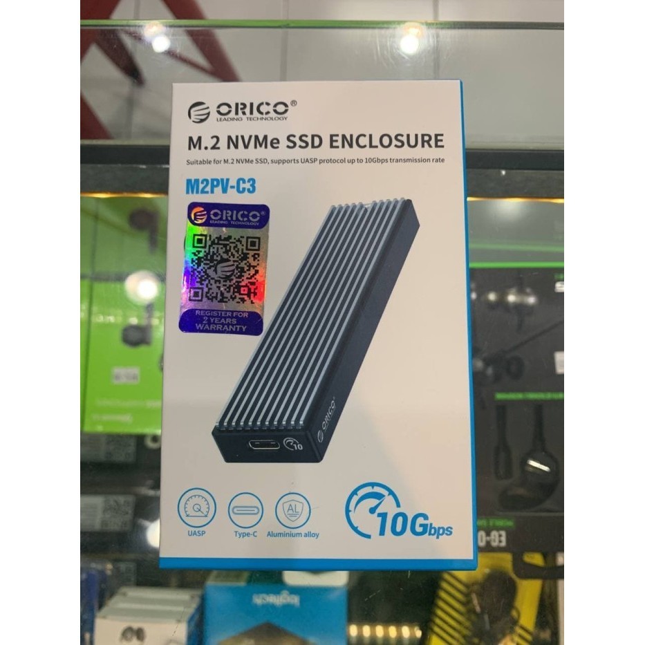 ORICO M.2 NVMe SSD Enclosure - M2PV-C3