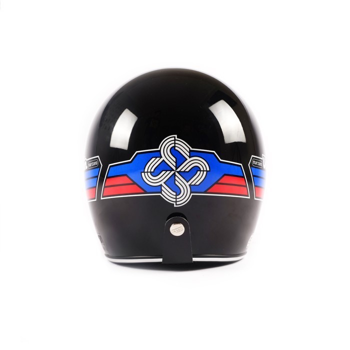 Urbain Helm Retro New Grand Hitam Pria Astro