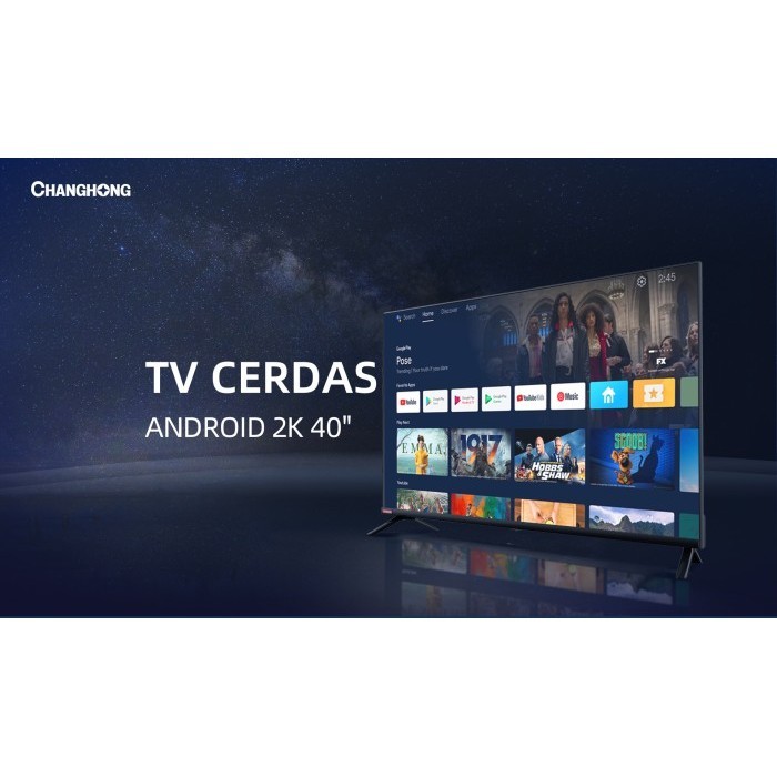 Changhong 40 Inch Newest Android 11 Smart Tv Digital Led Tv Fhd L40G7N