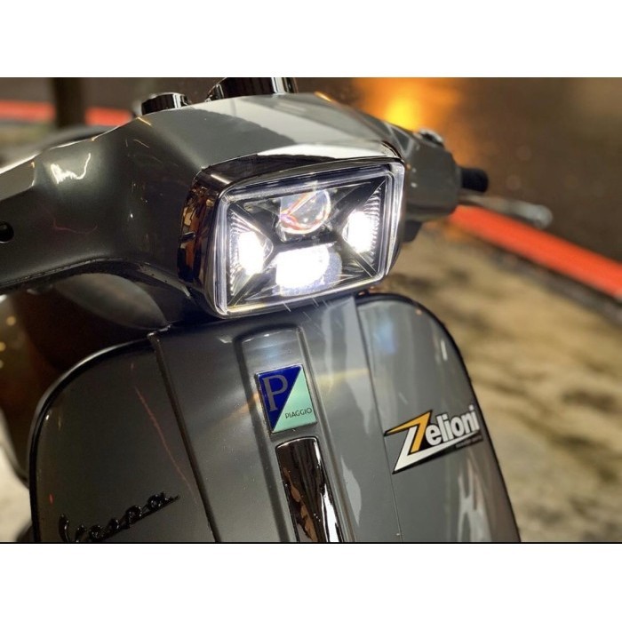 Headlamp Led Daymaker Zelioni Smoke Vespa S