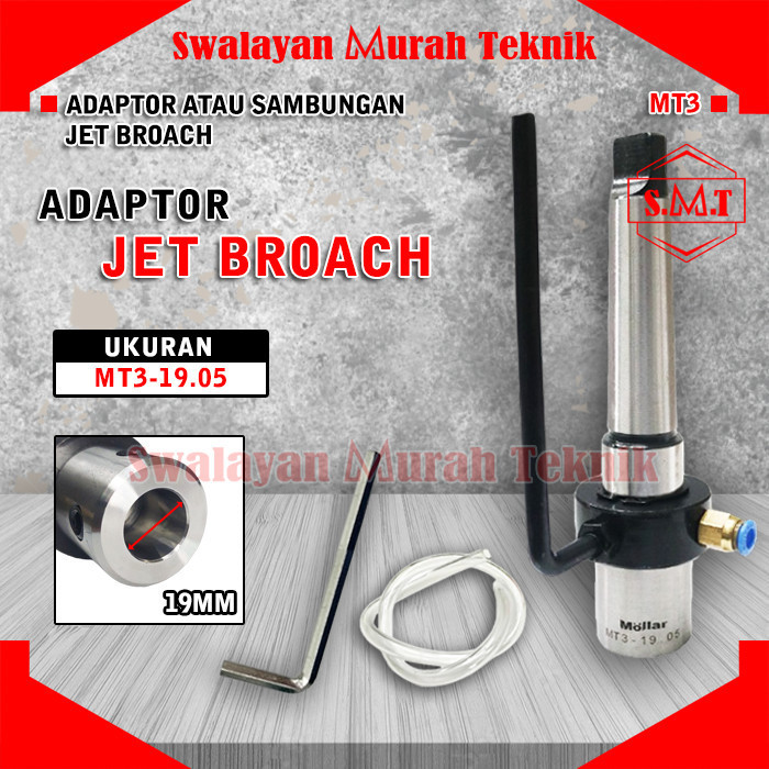 TERMURAH - MOLLAR Adaptor Sambungan Mata Bor Jet Broach MT3 Bor Magnet