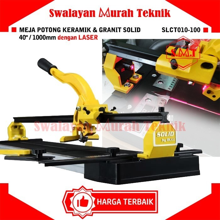HARGA DISC - Alat Potong Keramik Laser SOLID 40" 100Cm 1000mm Tile Cutter Granite