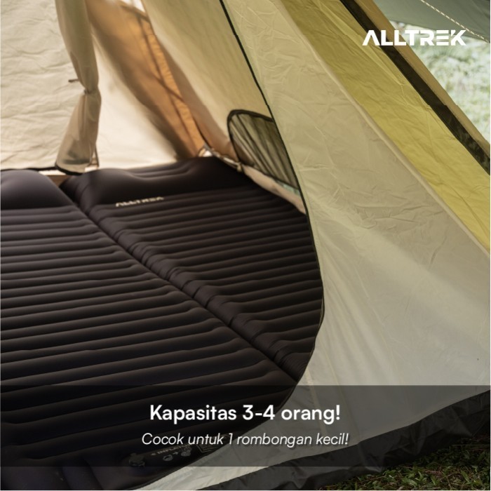 Alltrek Tenda Camping Onyx Glamping Outdoor Double Layer 4 Orang