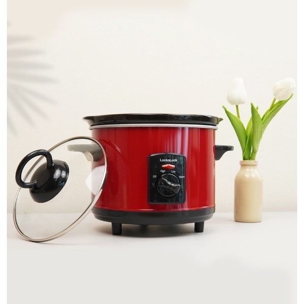 Slow Cooker Locknlock/Lock N Lock Ejp136Red Kapasitas 1,5 Liter