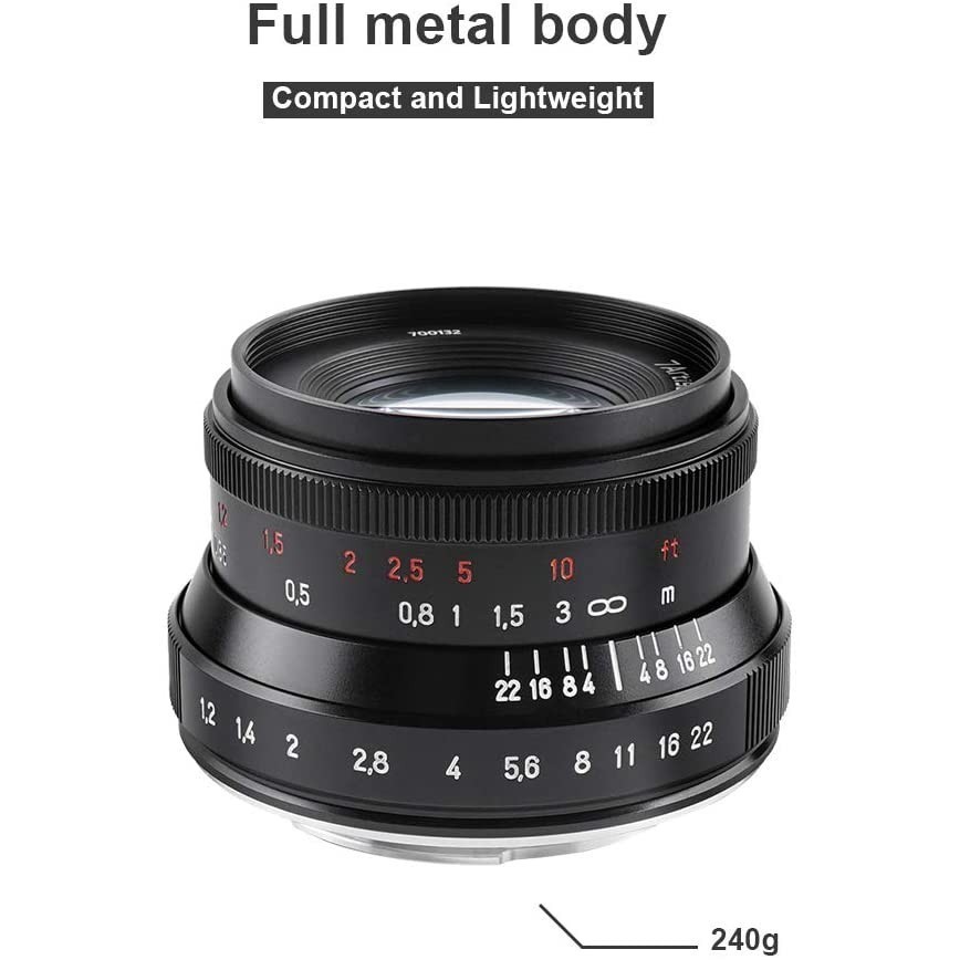 Lensa 7 Artisan 35Mm F1.2 For Canon Eos M / Canon Mirrorless