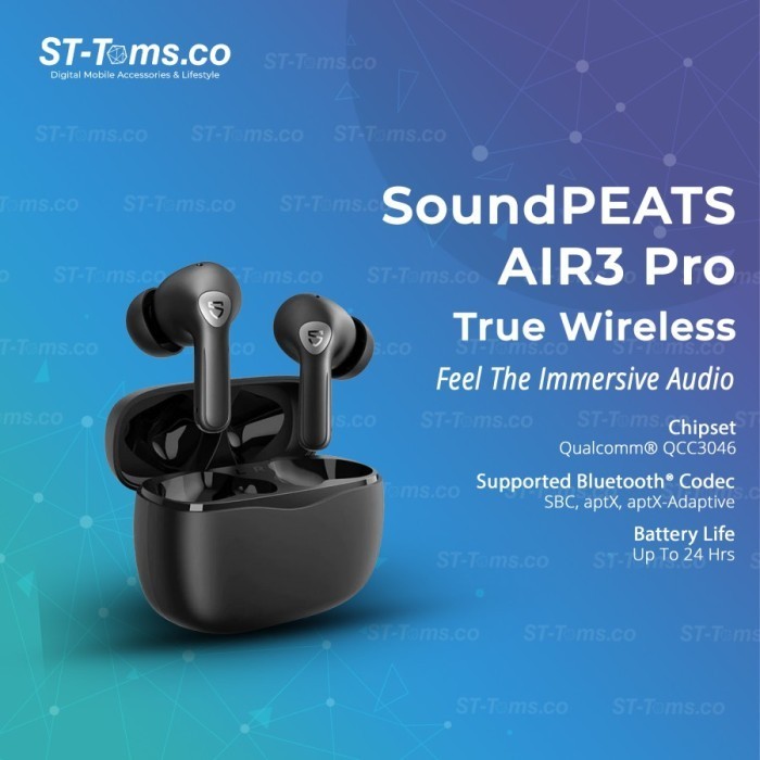 Soundpeats Air3 / Air 3 True Wireless Earphones Tws Qualcomm Qcc3040