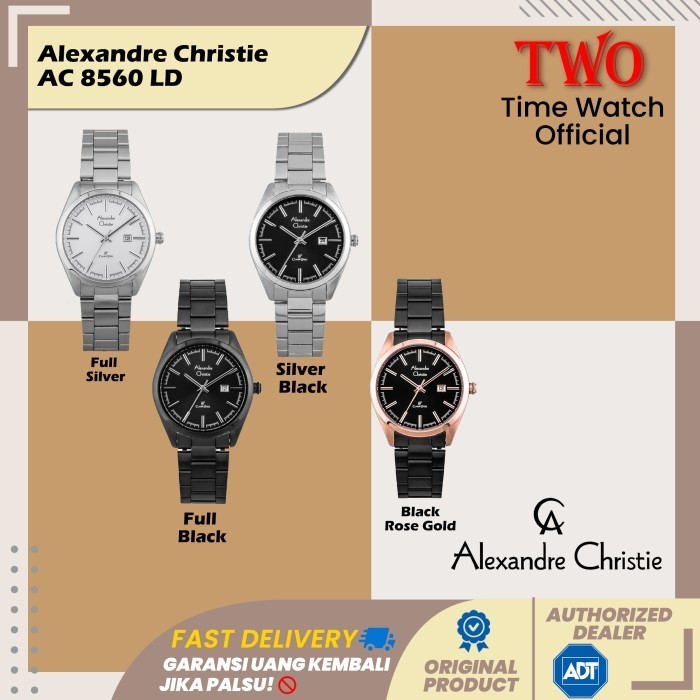 Alexandre Christie Wanita Ac 8560 Ld Ac 8560 Ac8560Ld Stainless Strap