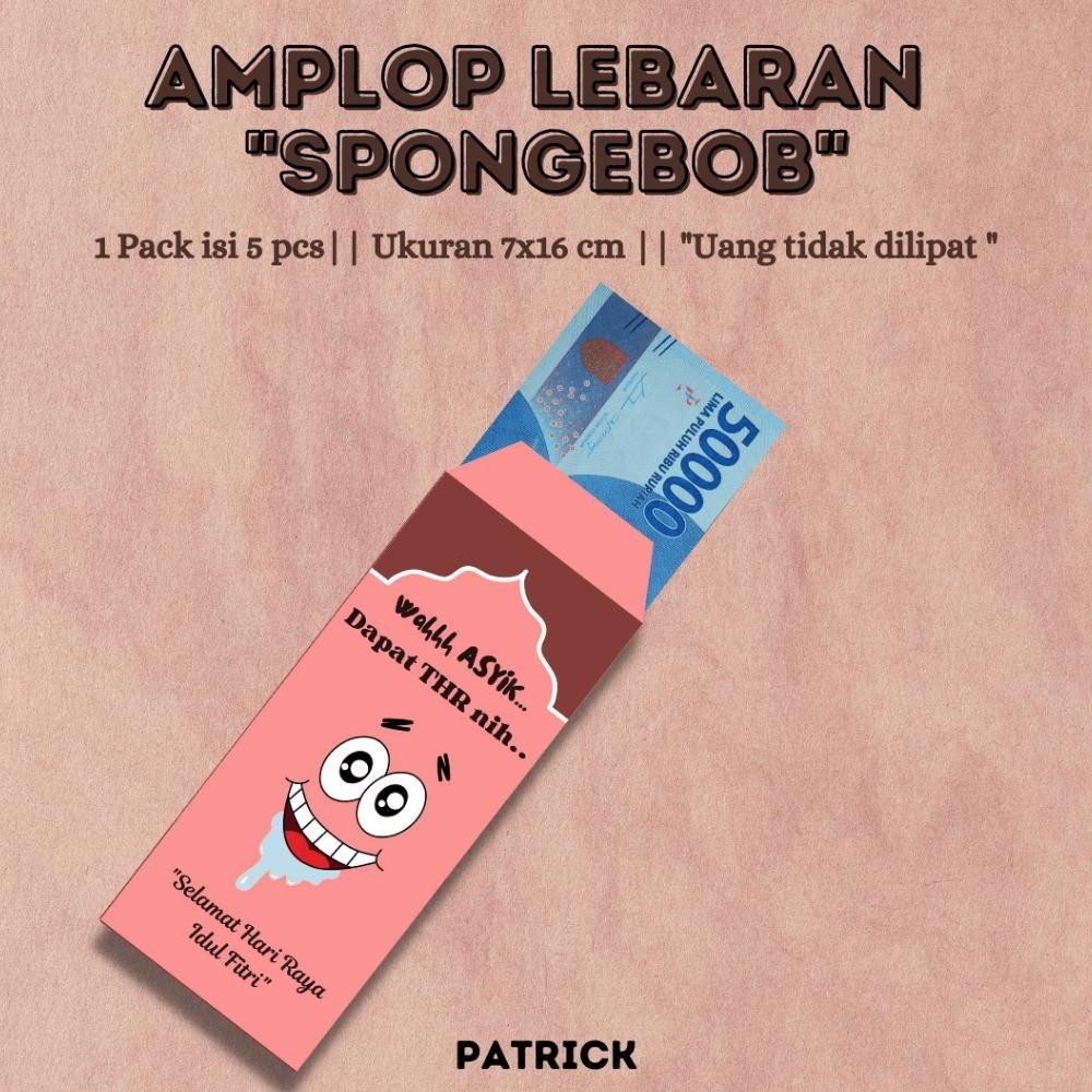 

Cuci Gudang [5 Pcs] Amplop Lebaran Angpau Unik Lucu Kartun Panjang Besar Motif Idul Fitri Thr Terbaik