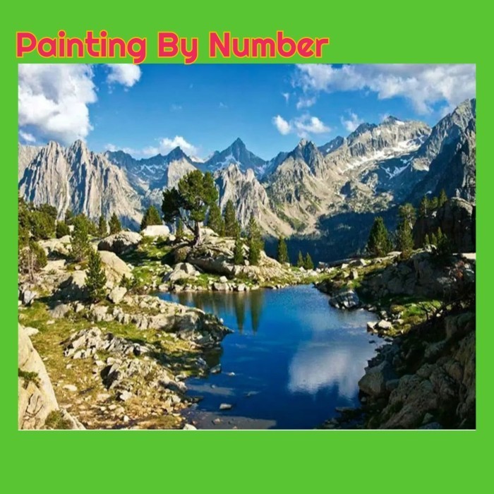 

Diy Painting By Number - Mountain View